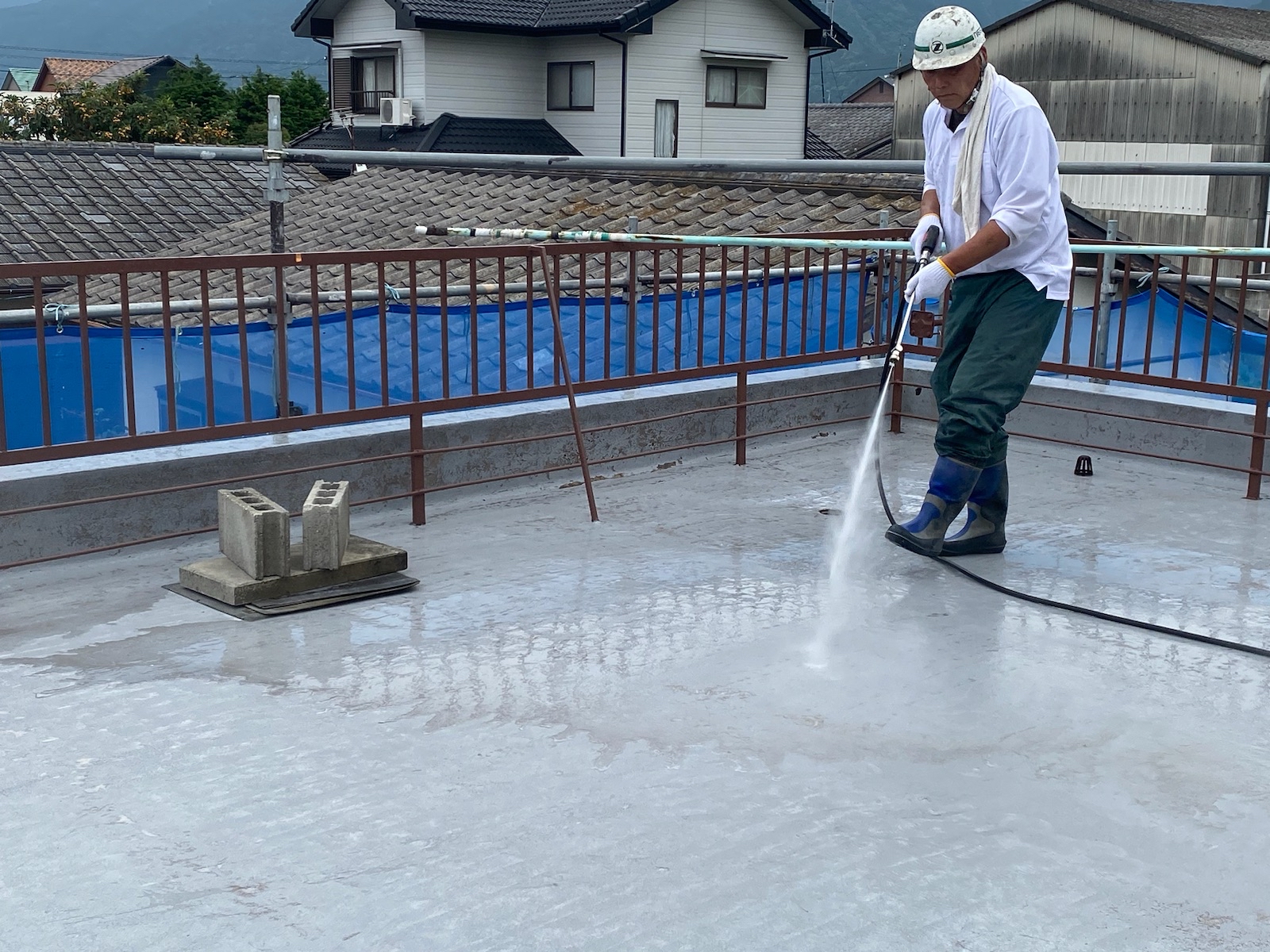 【新居浜市S様邸】防水工事1 - プロタイムズ新居浜店